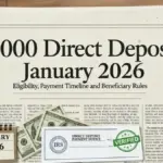 $2000 Direct Deposits January 2026 Eligibility
