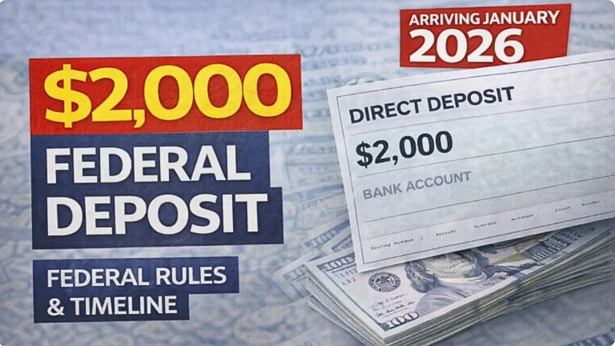 Federal $2,000 Deposit Coming in Jan 2026